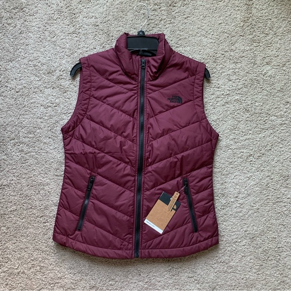 The North Face Maroon Quilted Vest - Picture 1 of 3